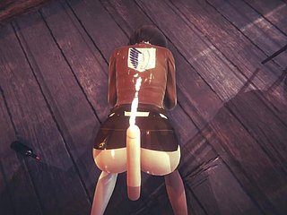 [Angriff auf Titan] POV Sie haben Mikasa an der Forbid gefunden (3D -Porno 60 fps)