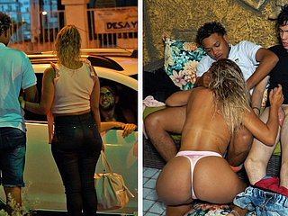 Stiefzoon met een drietal met zijn Colombiaanse stiefmoeder