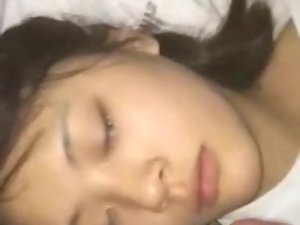 좋은 아침! 아시아에 정액 .....