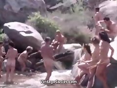 Nudist Rodziny wycieczka achieve Góry (1960 rocznik)
