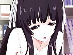 Hentai لڑکی facialed ہو جاتا ہے