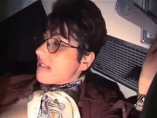 Maduras francés en el tren