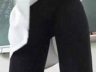 Külot stokings ile Seksi Öğretmen